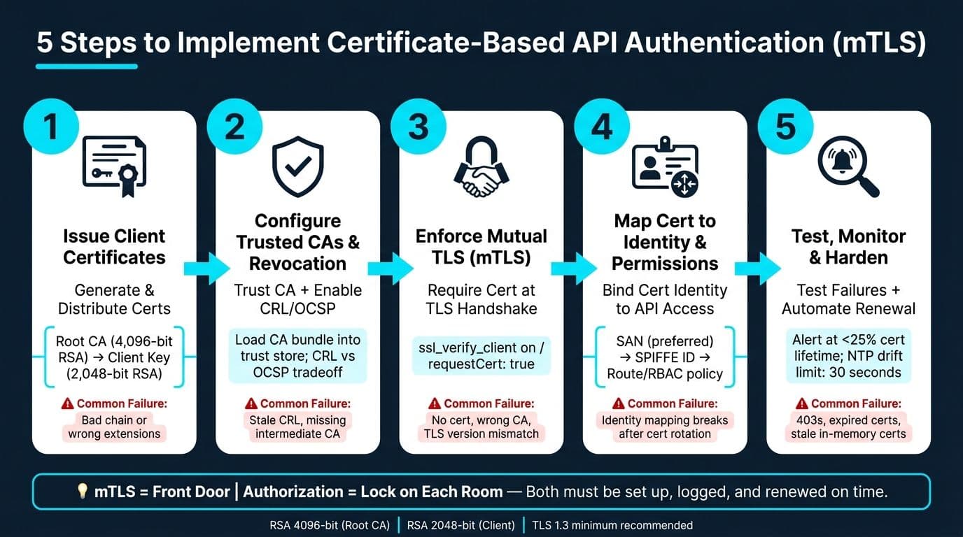 5 Steps to Implement Certificate-Based API Authentication (mTLS)